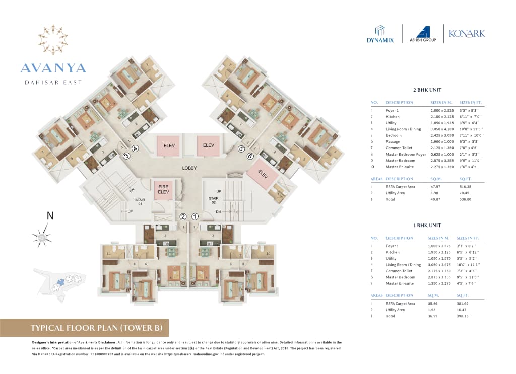 TYPICAL PLAN TOWER B